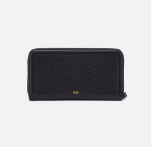 Nila Large Zip Around Continental Wallet | Black 
