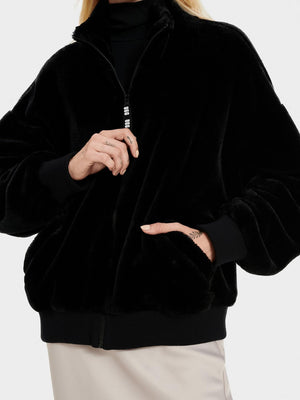 Laken Sherpa Jacket | Black