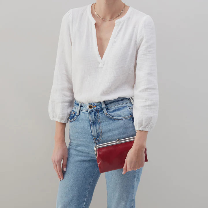 Lauren Clutch Wallet | Cranberry