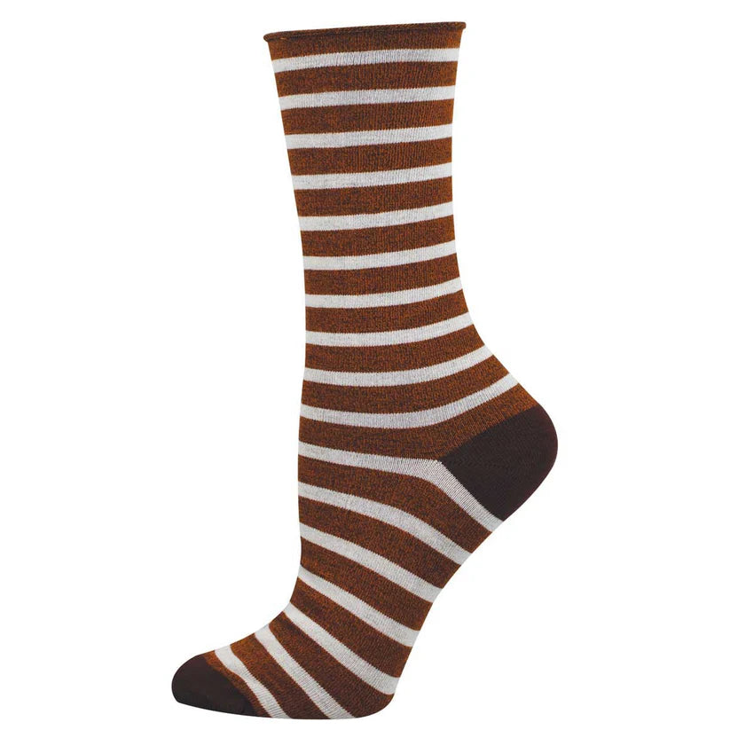 Sailor Stripe Roll Top - Bamboo Socks