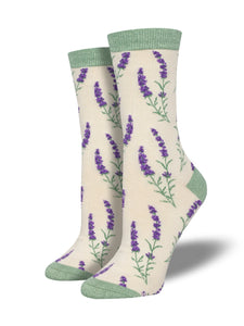 Lovely Lavender Socks | Ivory