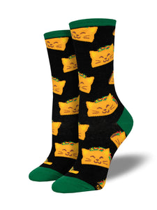 Cat Taco Socks | Black