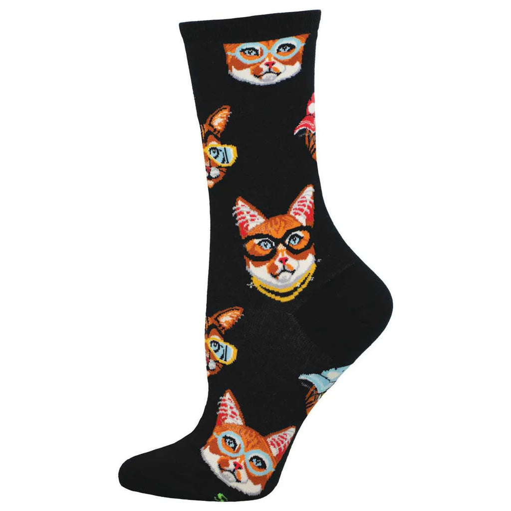Cotton One Cool Cat Socks