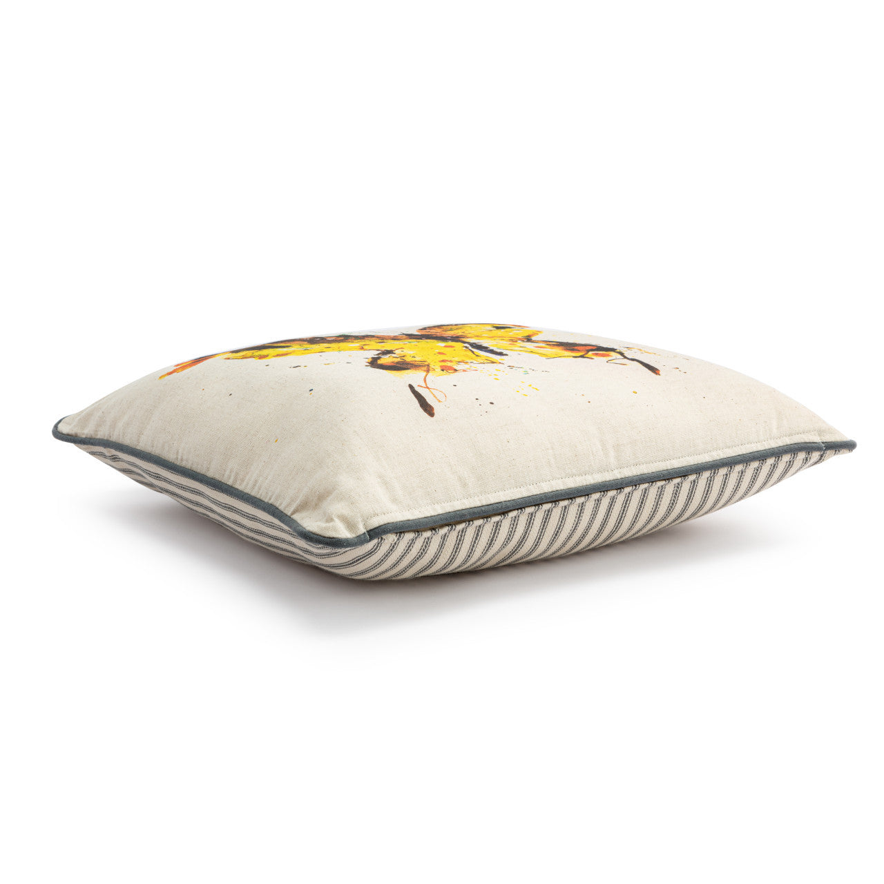 Butterfly Collection - Yellow Butterfly Square Pillow