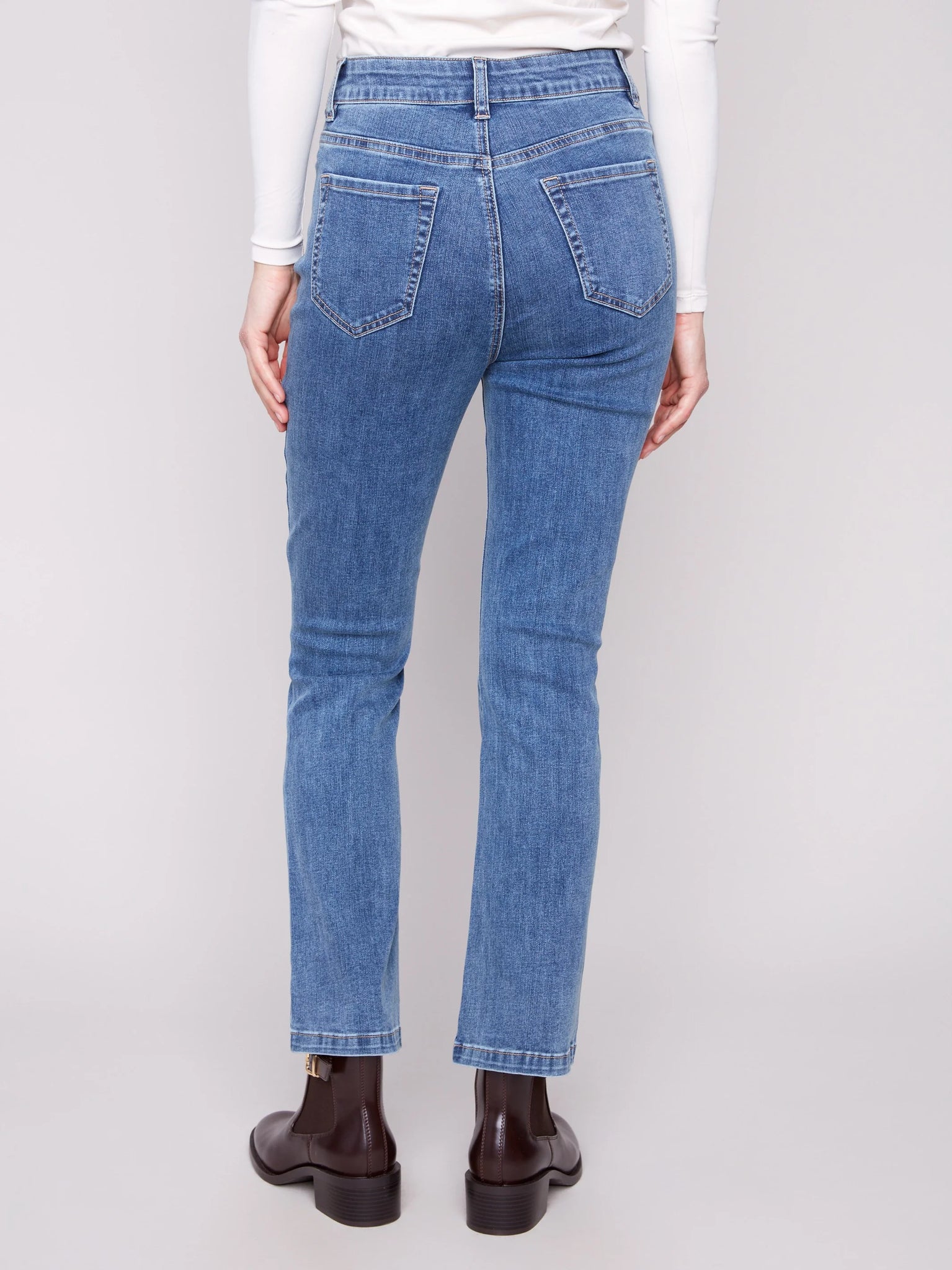 Bootcut Stretch Denim Pants