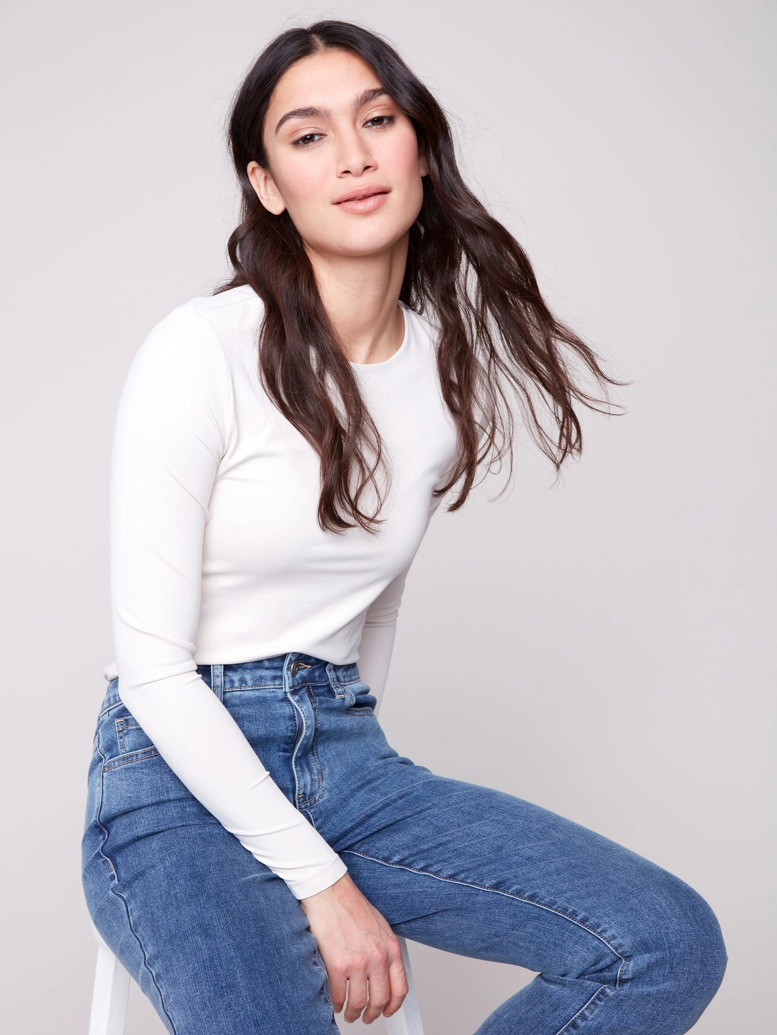 Bootcut Stretch Denim Pants