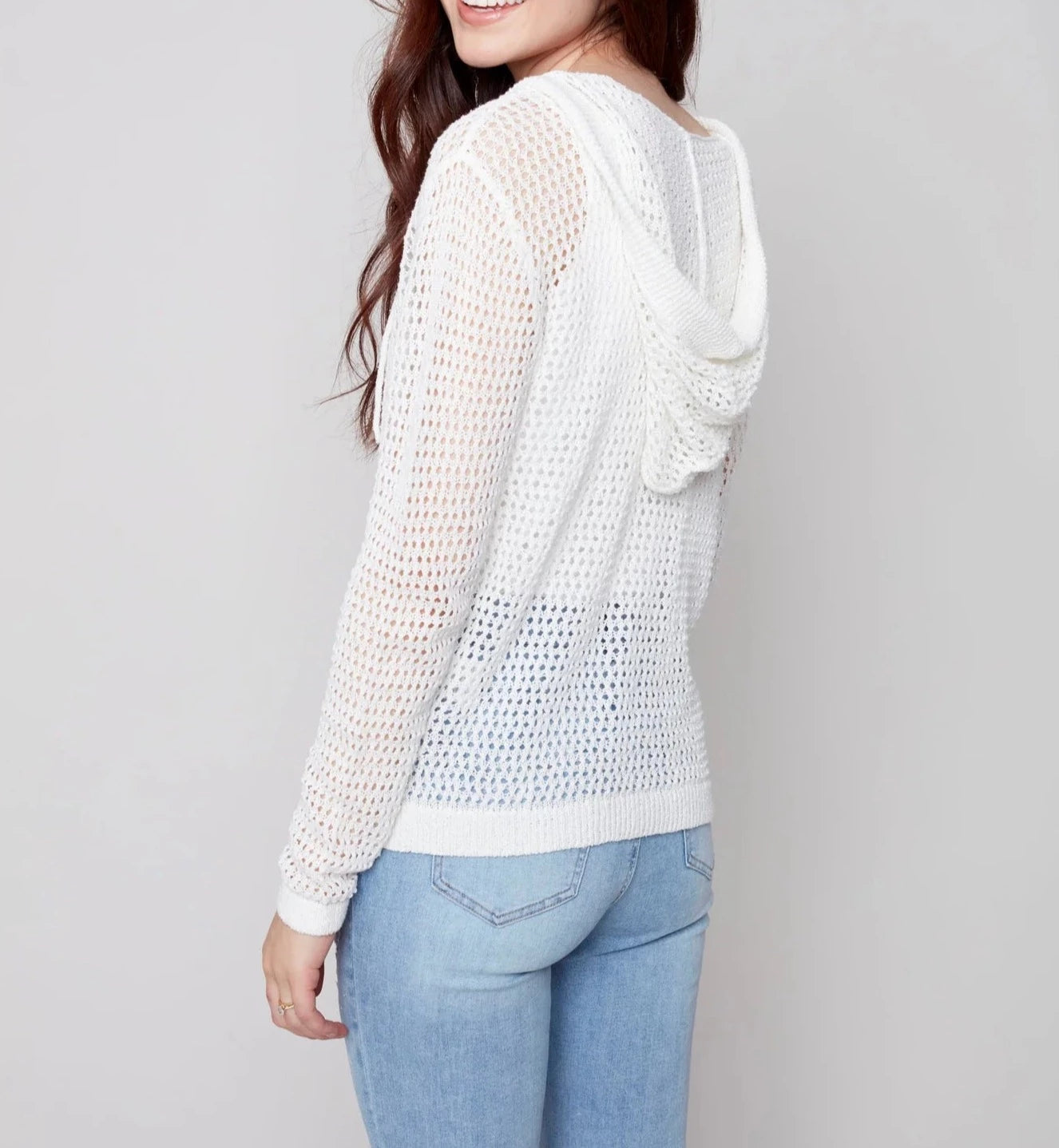Coconut Button Sweater | White
