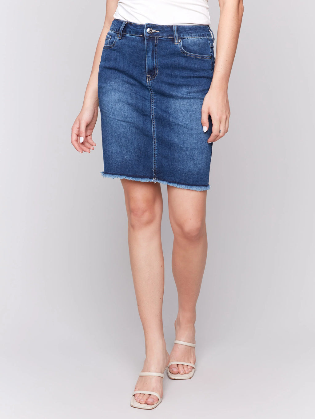 Stretch Denim Skort