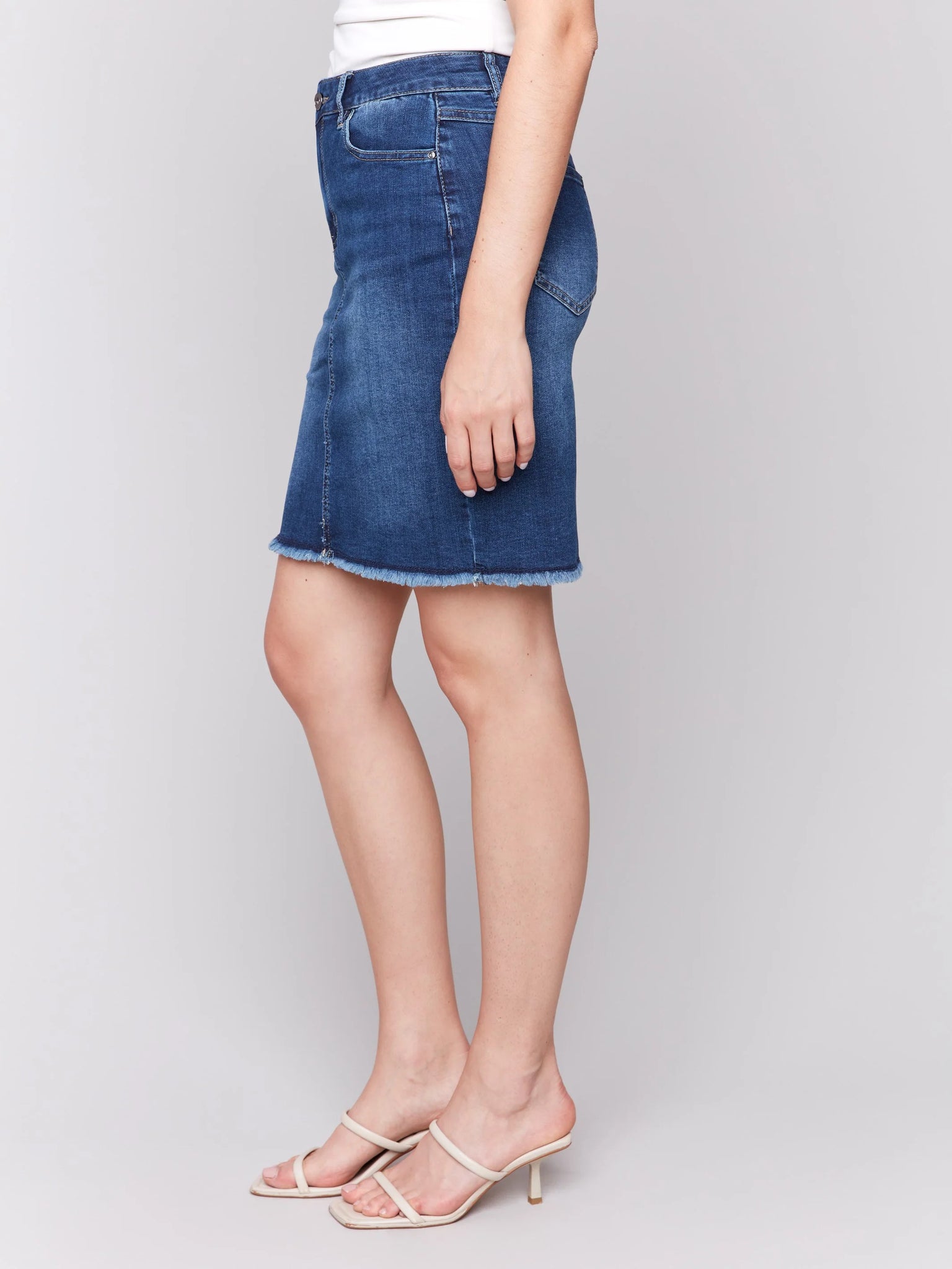 Stretch Denim Skort