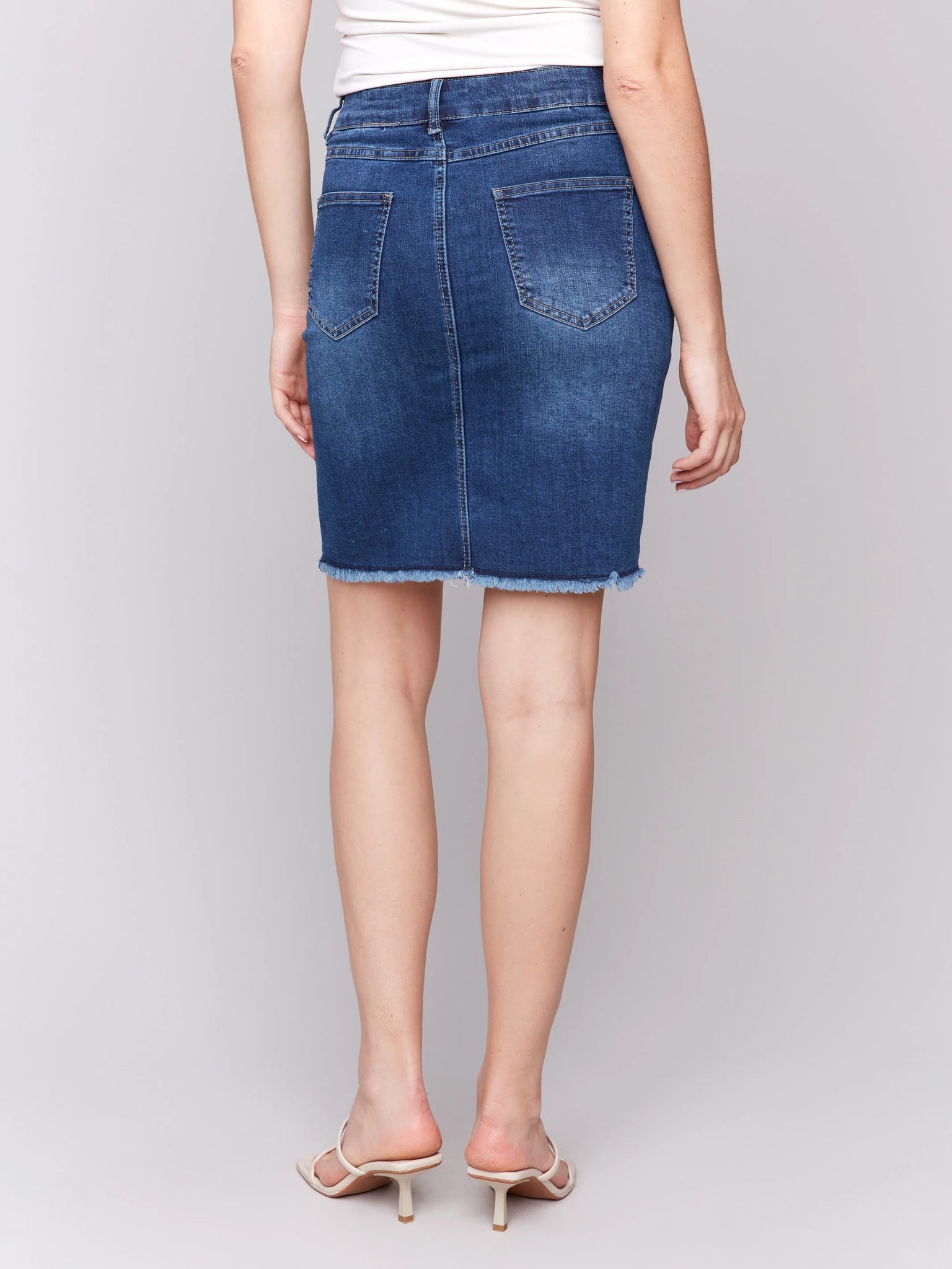 Stretch Denim Skort