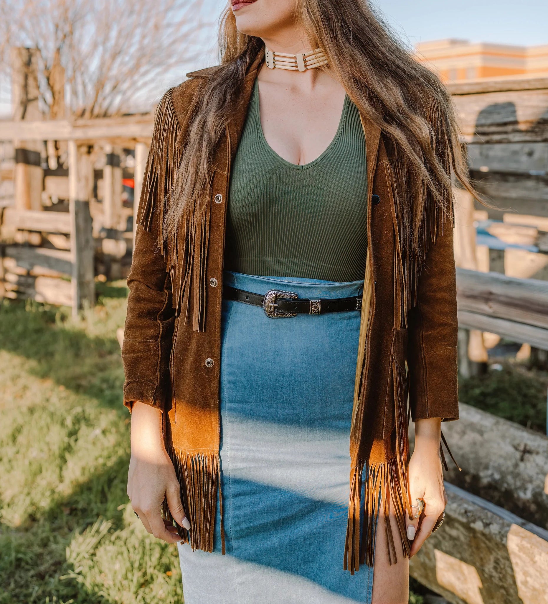 Skinny Western Silver Hardware Belt | Black