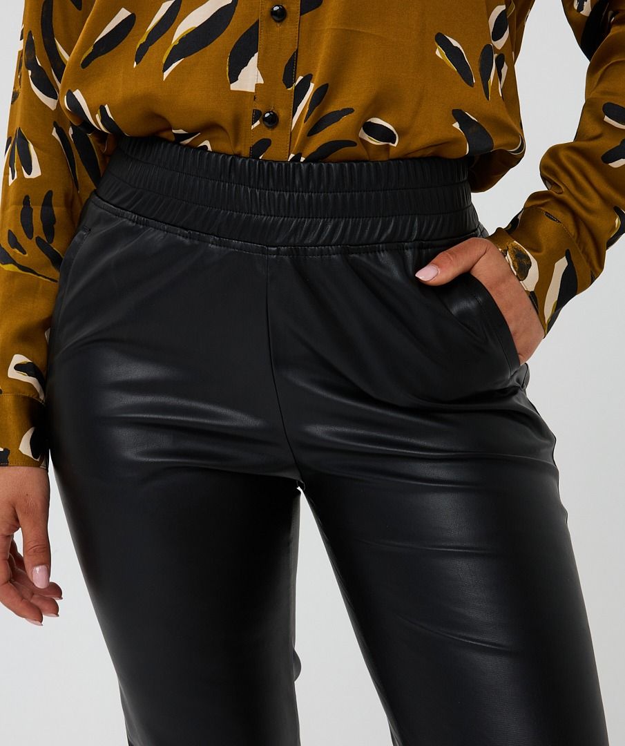 Vegan Leather Jogger Trouser