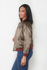 Reversible Embroidered Satin Bomber Jacket