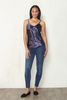 Solid Hammered Satin V-Neck Camisole