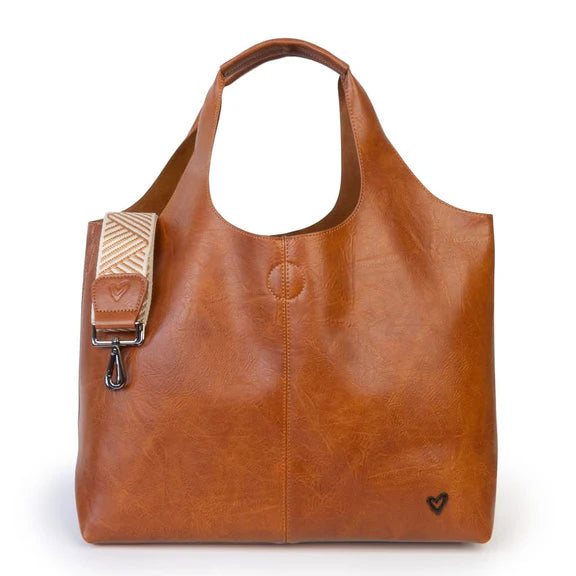 Kipling Vegan Leather Tote | Brown