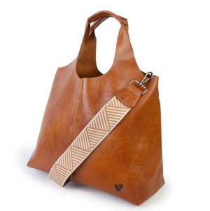 Kipling Vegan Leather Tote | Brown