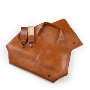 Kipling Vegan Leather Tote | Brown