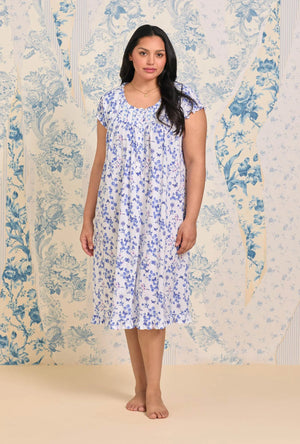 Butterfly Garden Cotton Modal Knit Waltz Nightgown