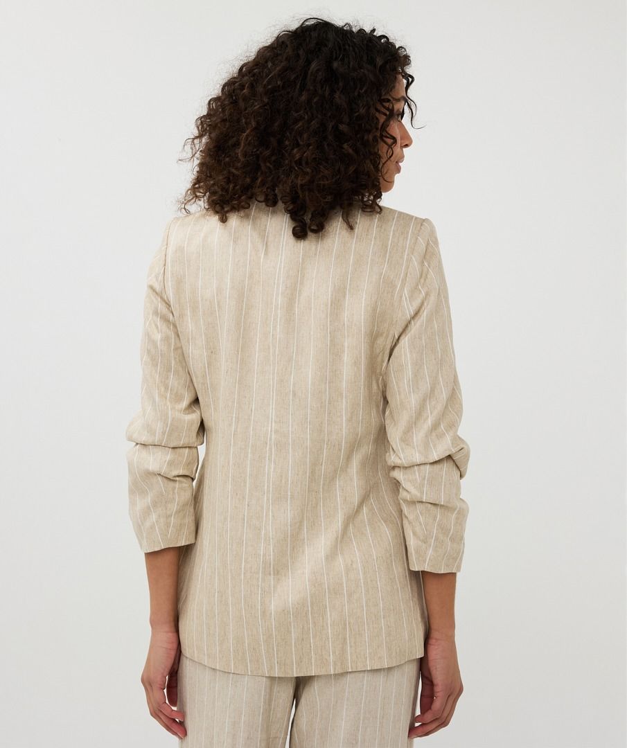 Striped Linen Blazer