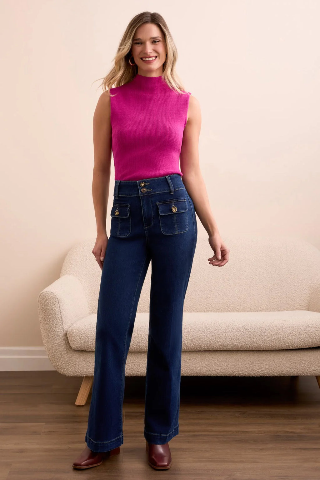 Brooke Comfort Stretch High Rise Trouser