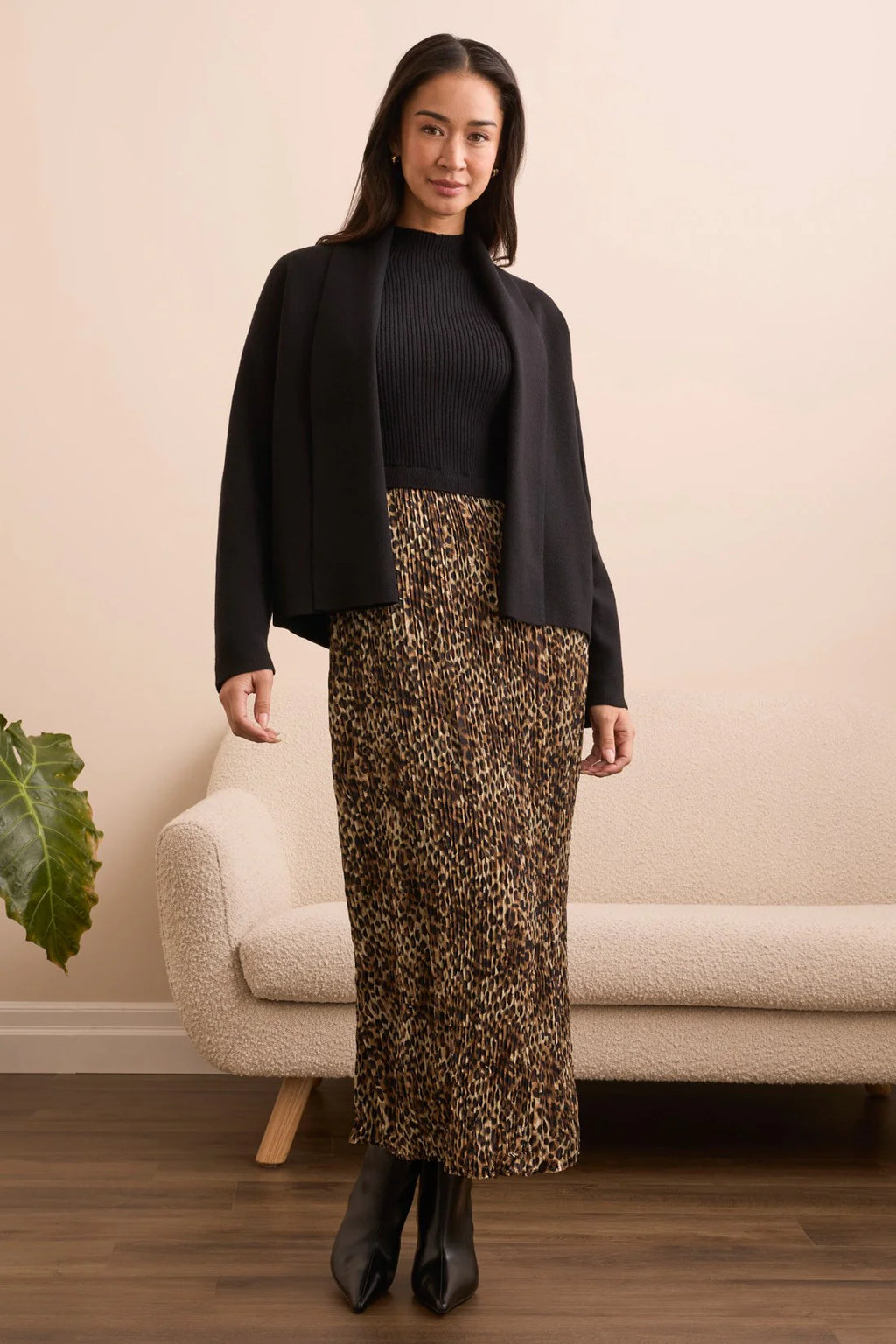 Double Knit Shawl Collar Coatigan