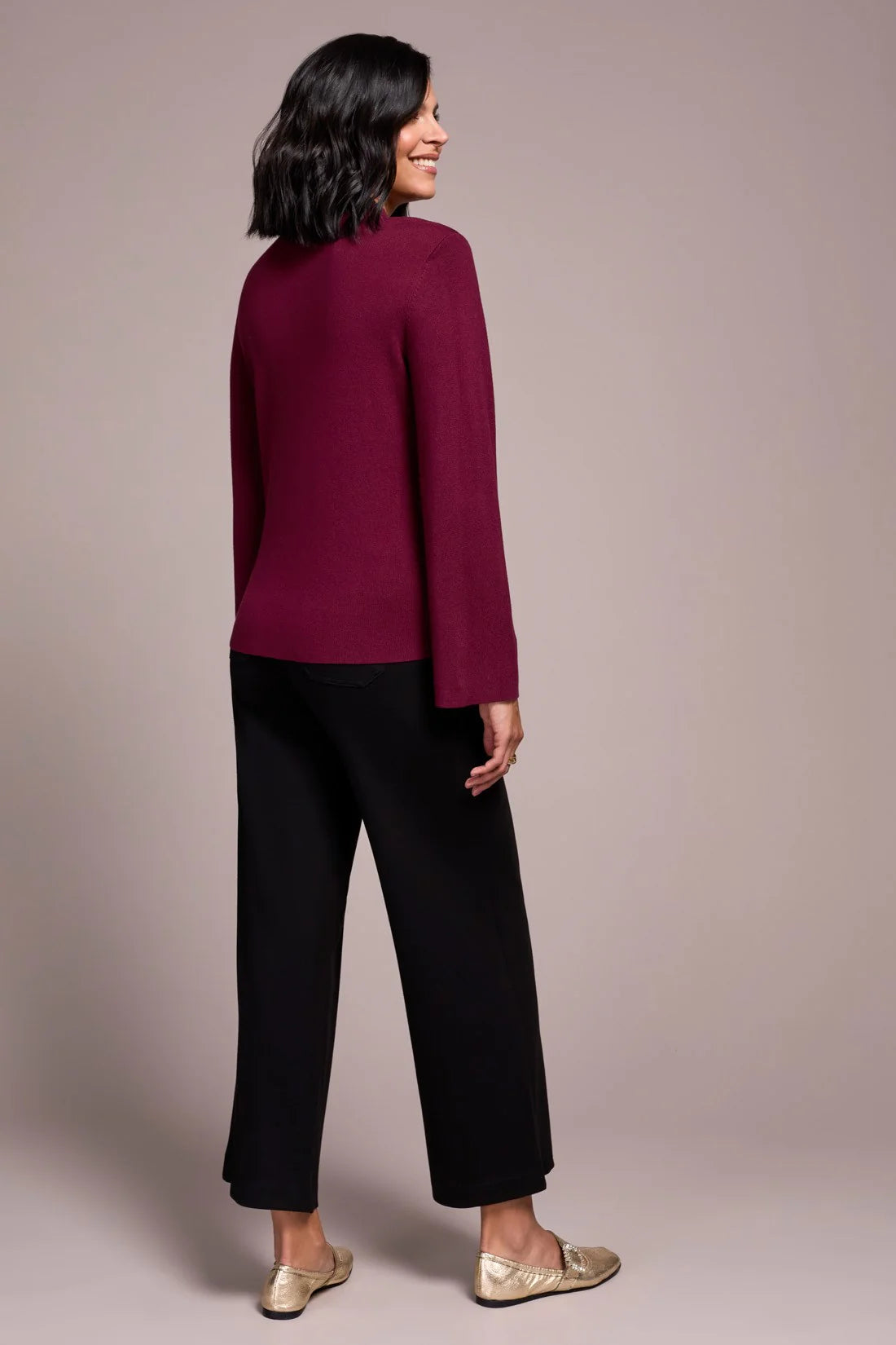 Long Sleeve Funnel Neck Sweater