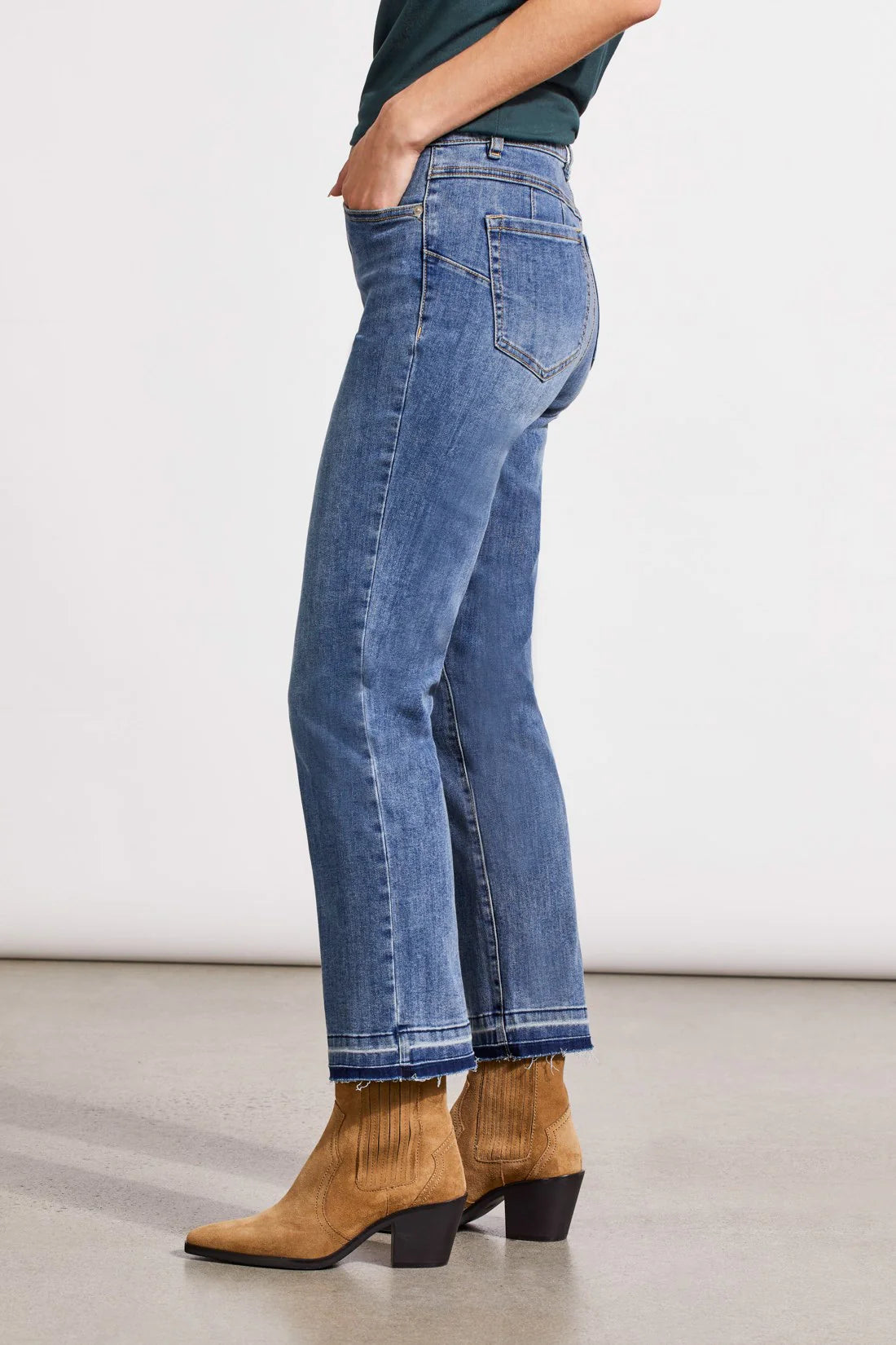 Sophia Curvy Micro Flare Jeans | River Blue