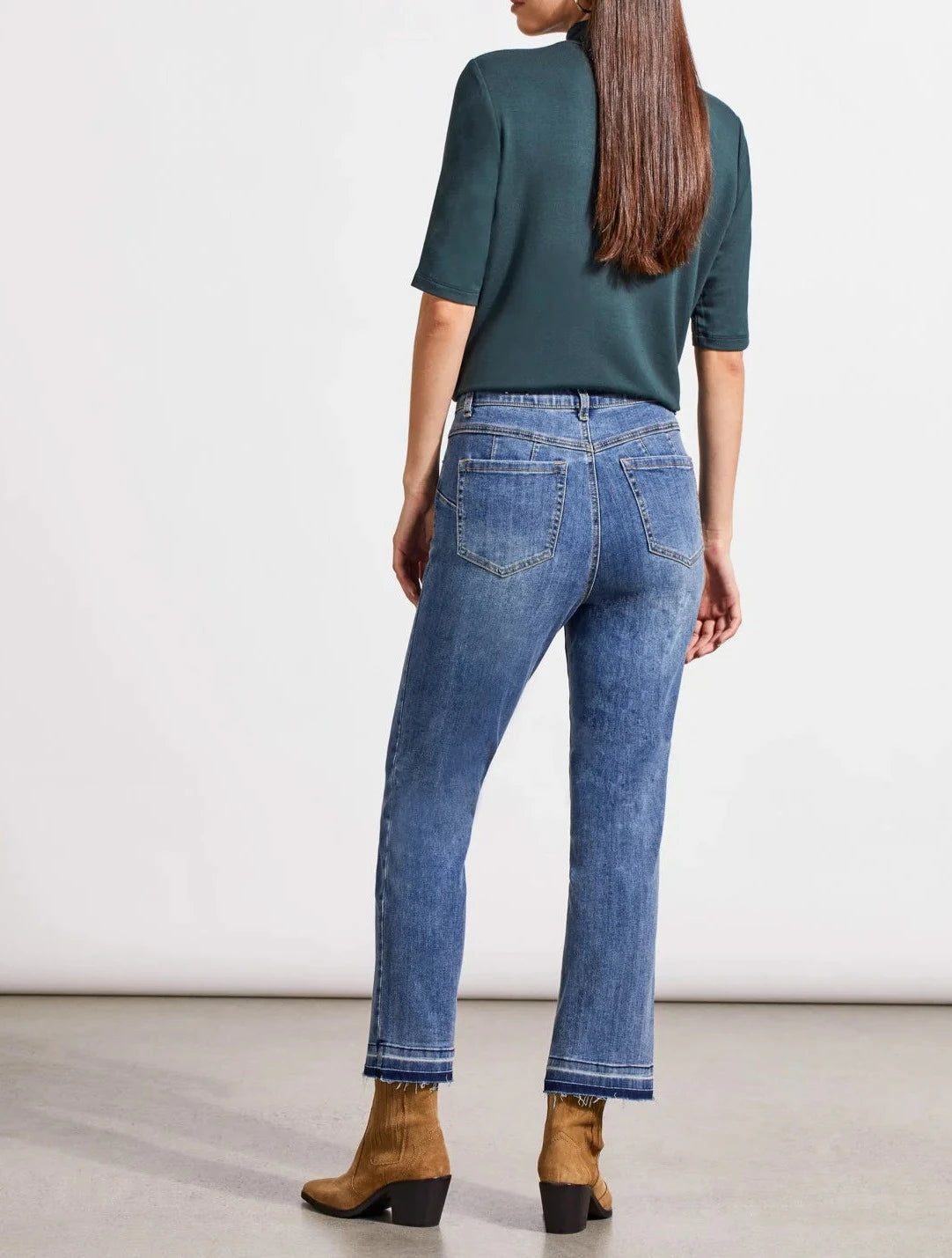 Sophia Curvy Micro Flare Jeans | River Blue