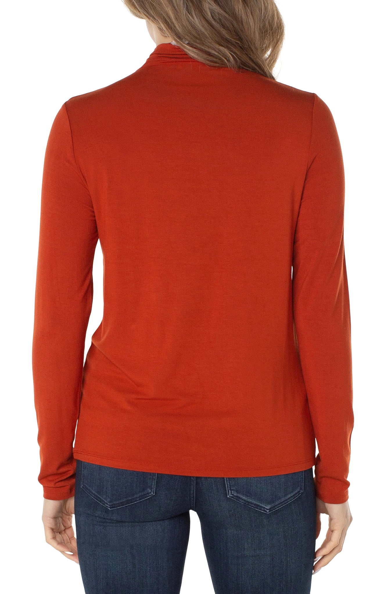Mock Neck Long Sleeve Top