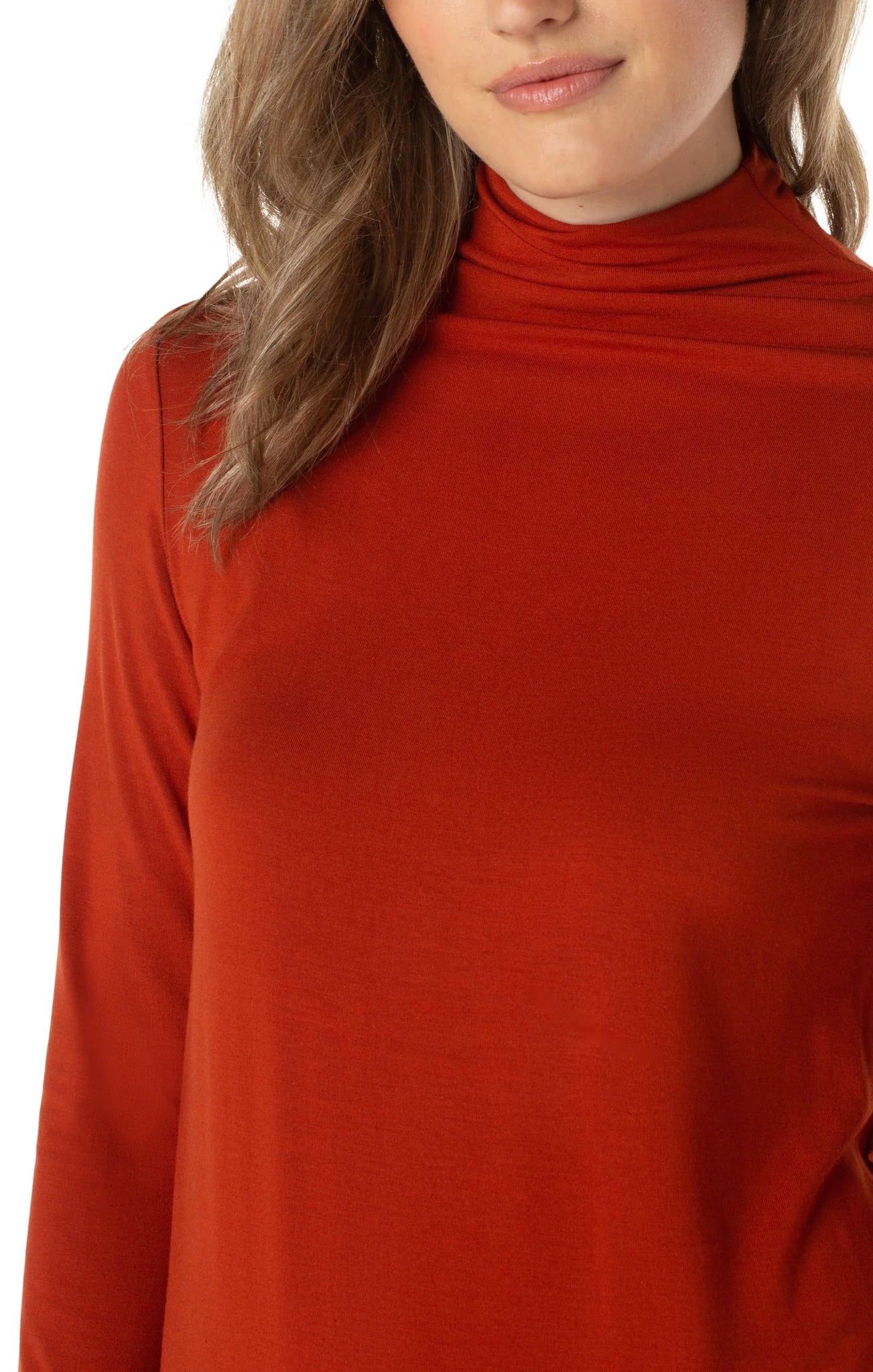 Mock Neck Long Sleeve Top