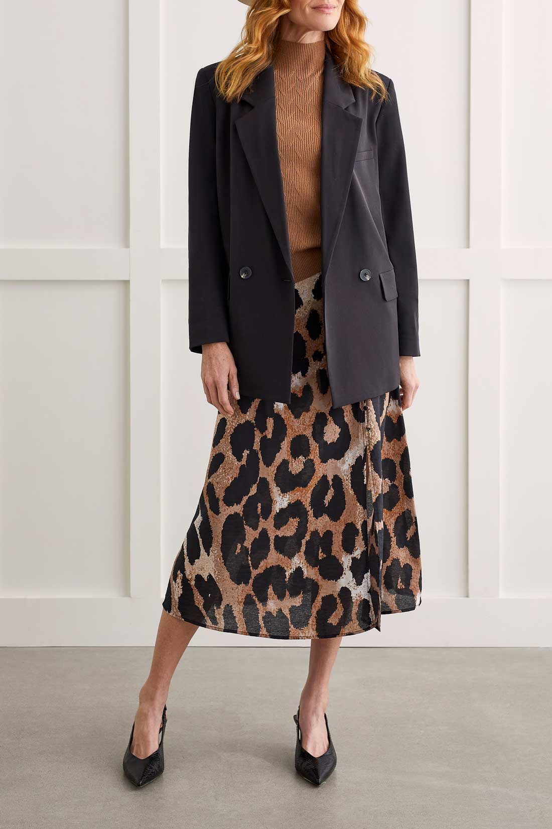 Double Breasted Boyfriend Blazer | Black