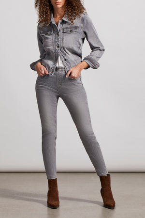 Audrey Icon Fit Pull On Ankle Jegging | Smokey Grey