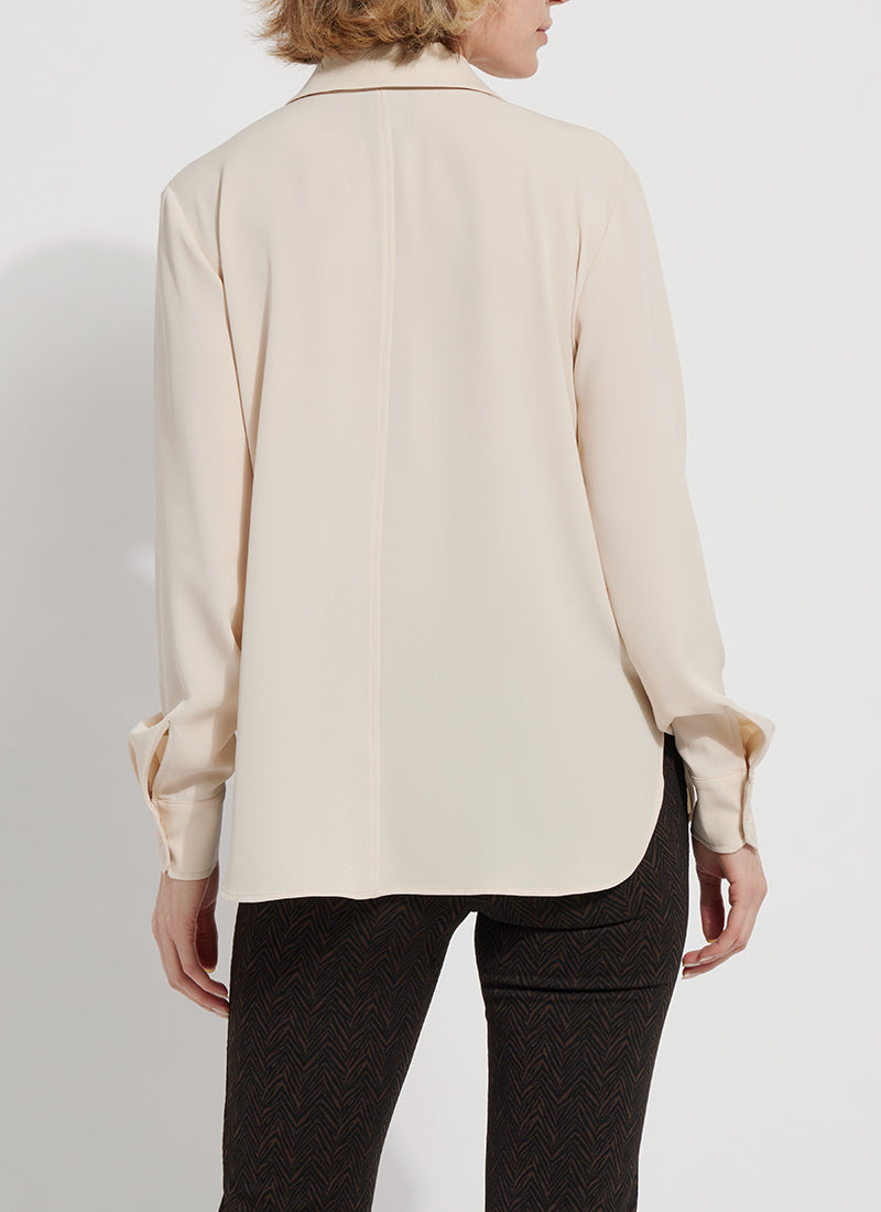 Parker Button Down Shirt | Light Almond