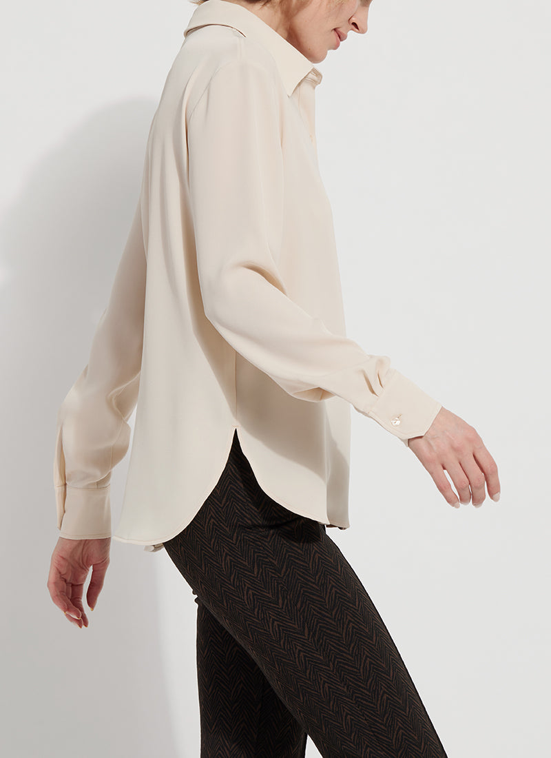 Parker Button Down Shirt | Light Almond