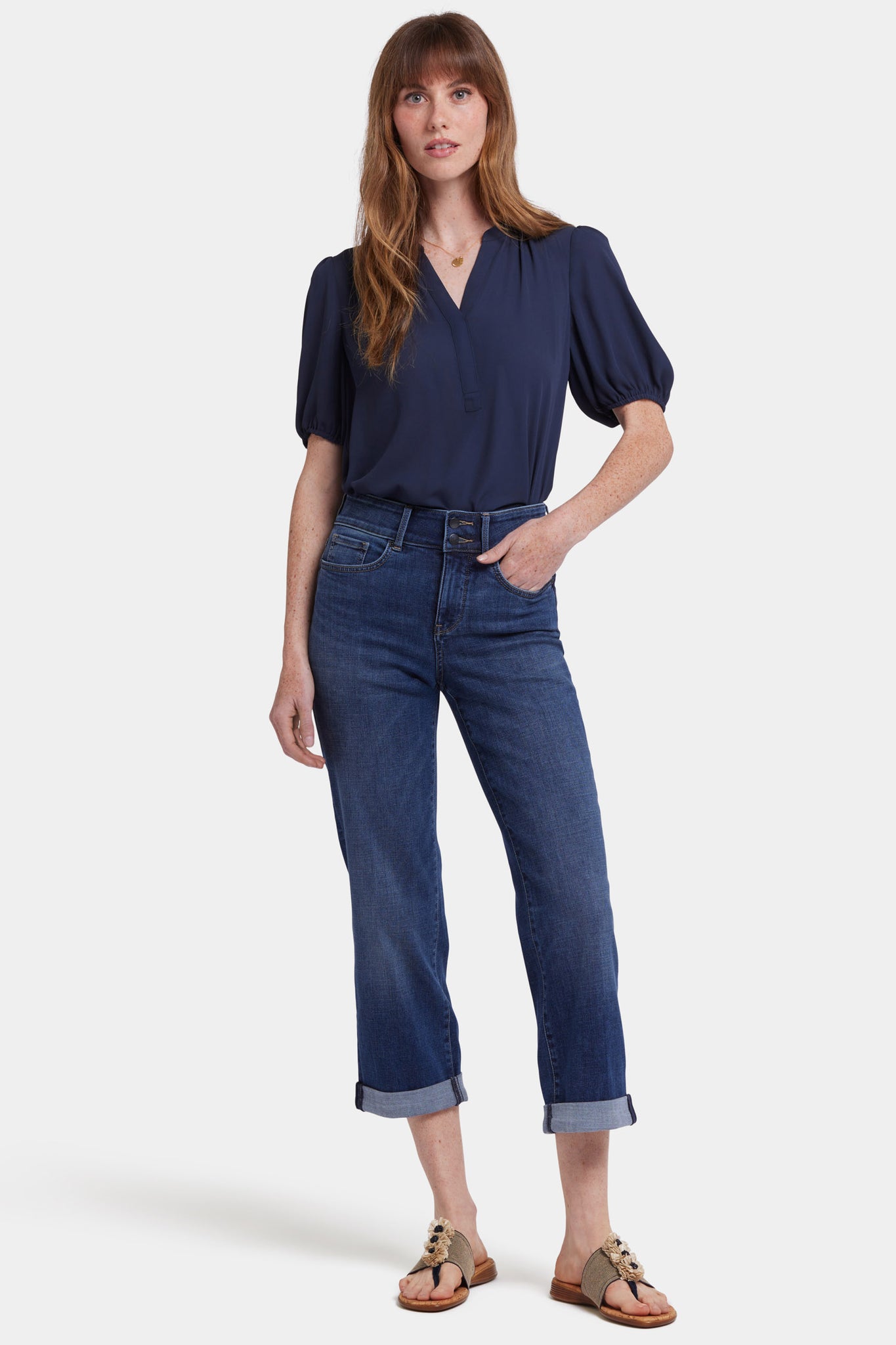 Bailey Relaxed Straight Crop Jeans