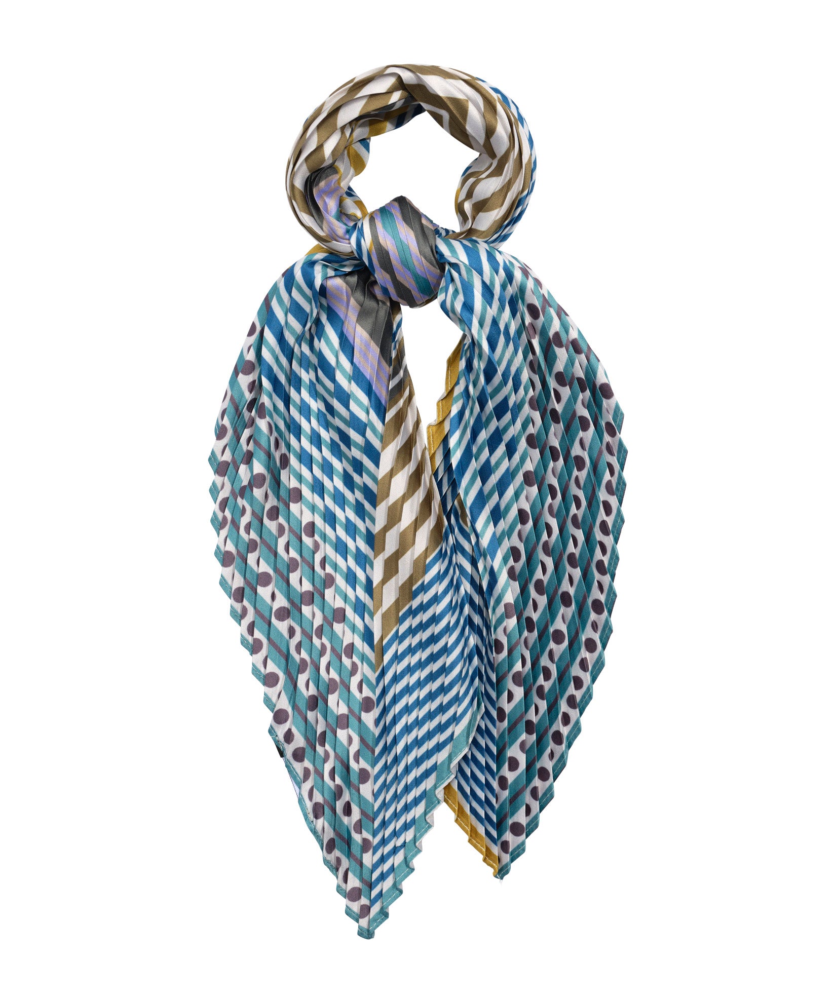 Downtown Pleated Diamond Scarf