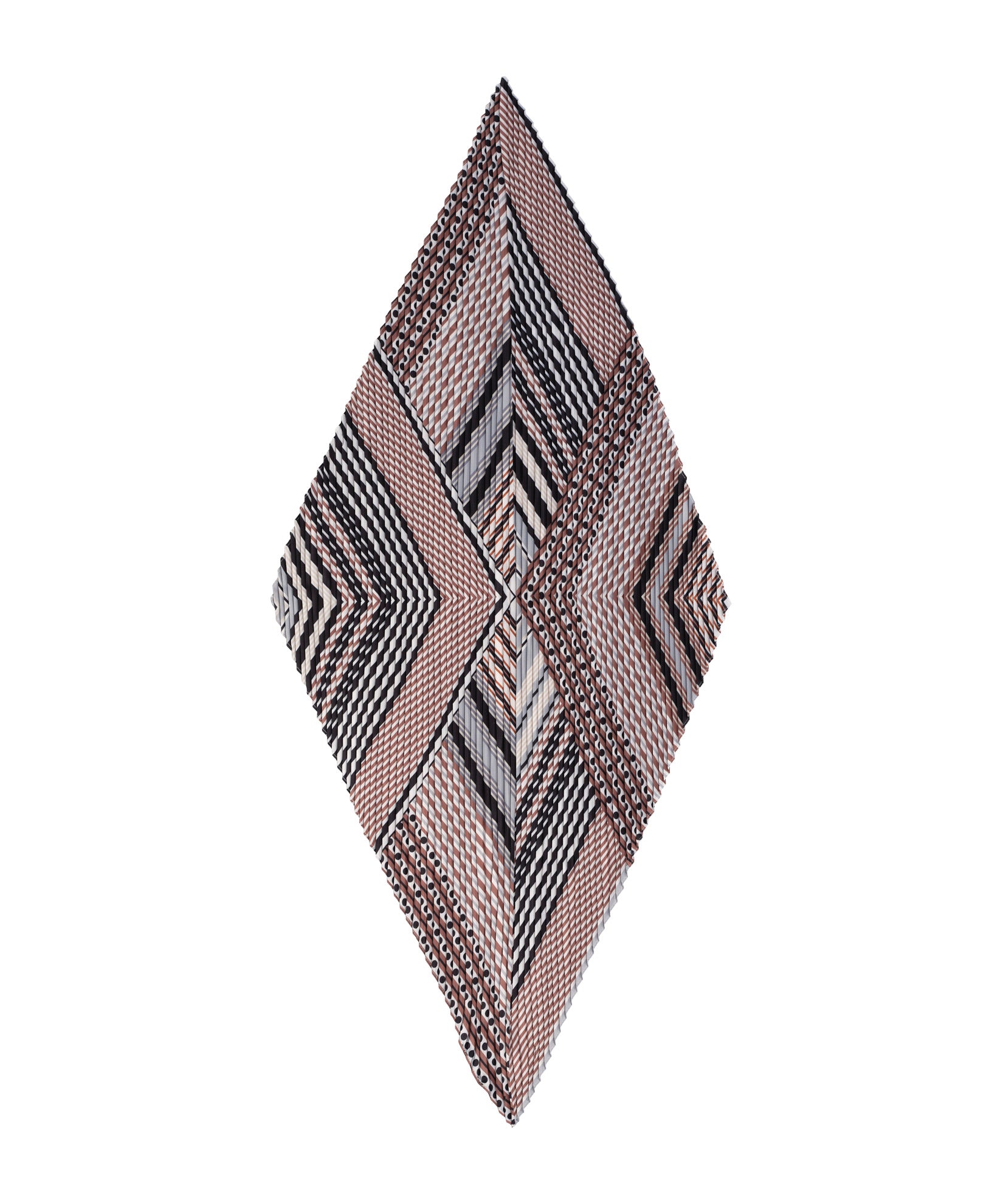 Downtown Pleated Diamond Scarf
