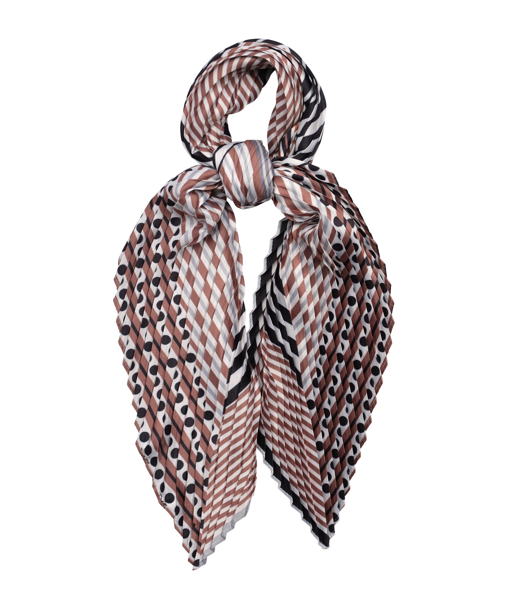 Downtown Pleated Diamond Scarf