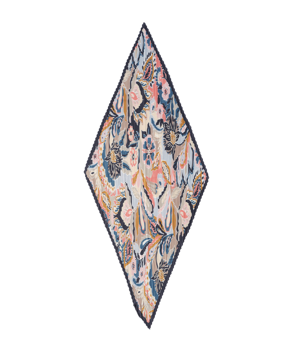 Crazy Paisley Pleat Diamond Scarf