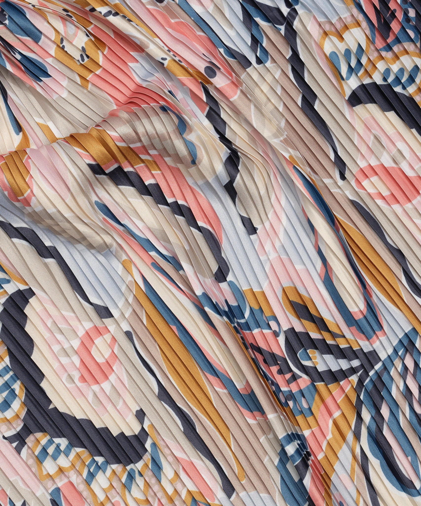 Crazy Paisley Pleat Diamond Scarf