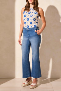 Brooke Hugging Palazzo 29" Inseam Marine Jeans