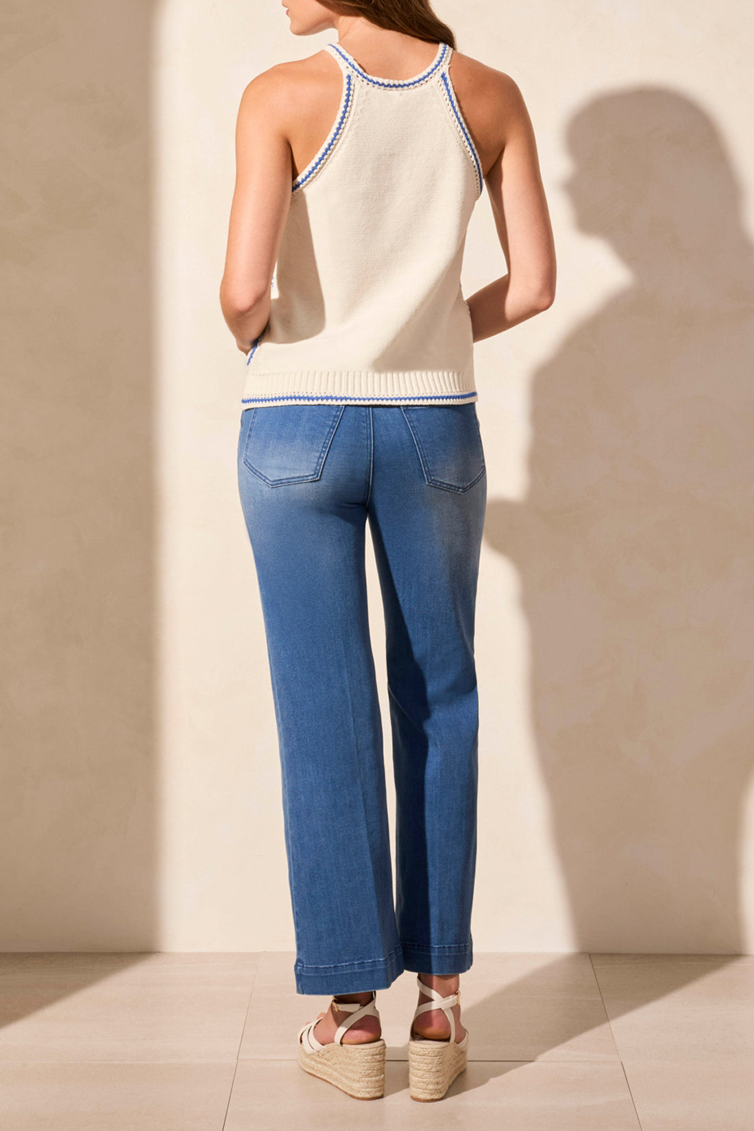 Crochet Cotton Retro Sweater Tank