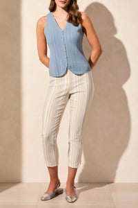 Sweater Vest with Wood Buttons