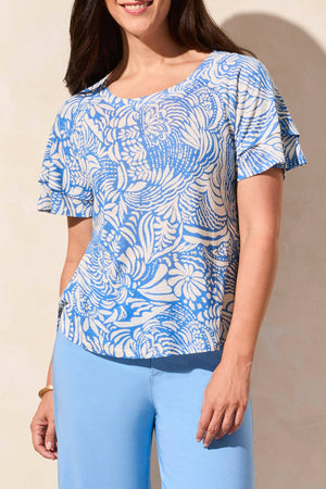 Ruffle Sleeve Top