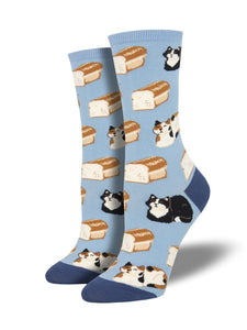 Cat Loaf Socks | Blue