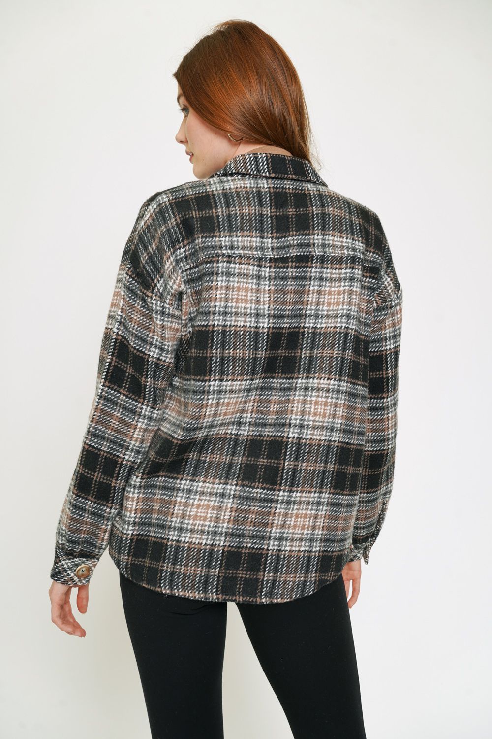 Plaid Shirt Jacket | Mocha