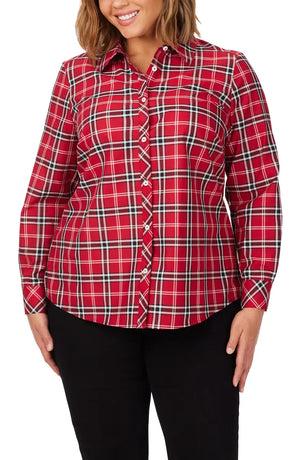 Plaid Blouse | Red
