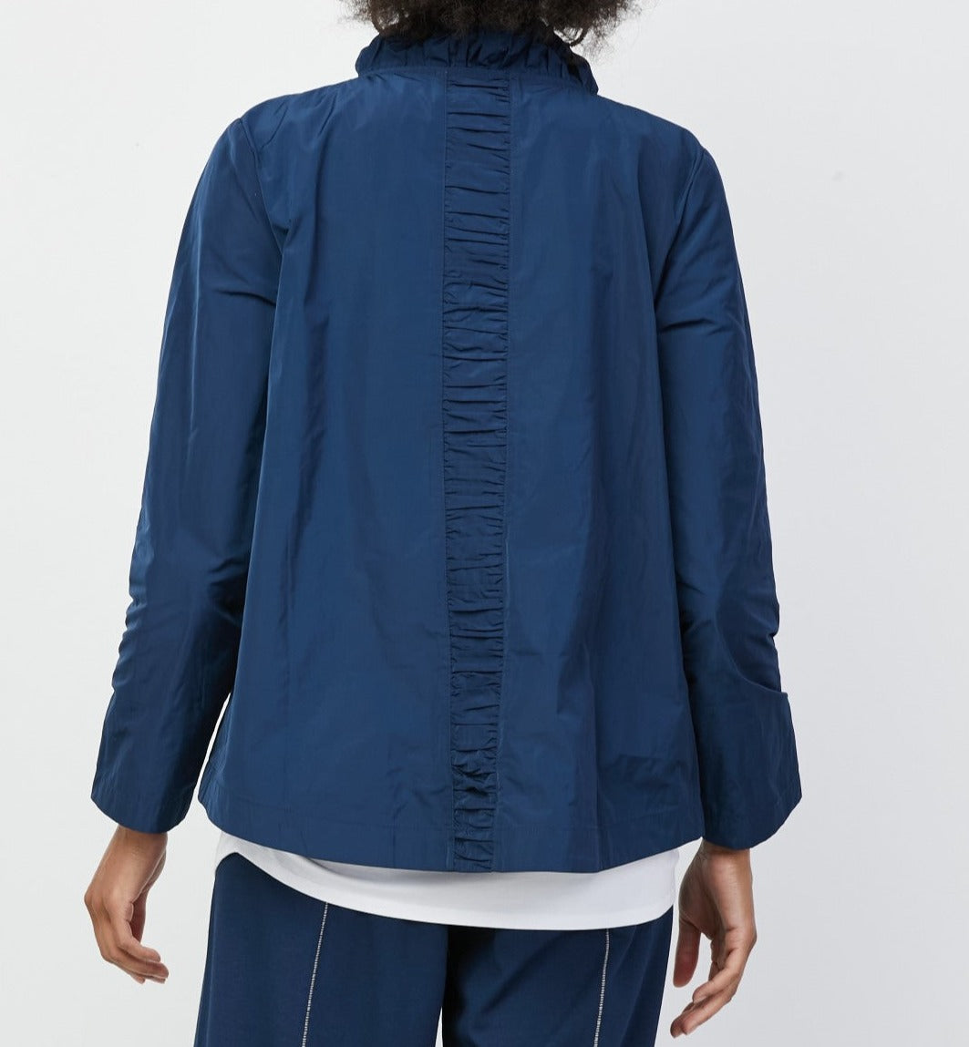 Ruched Detail Jacket | Navy
