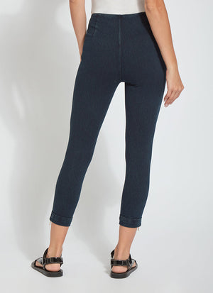 Denim Cuffed Crop- Indigo Jeans | Lysse