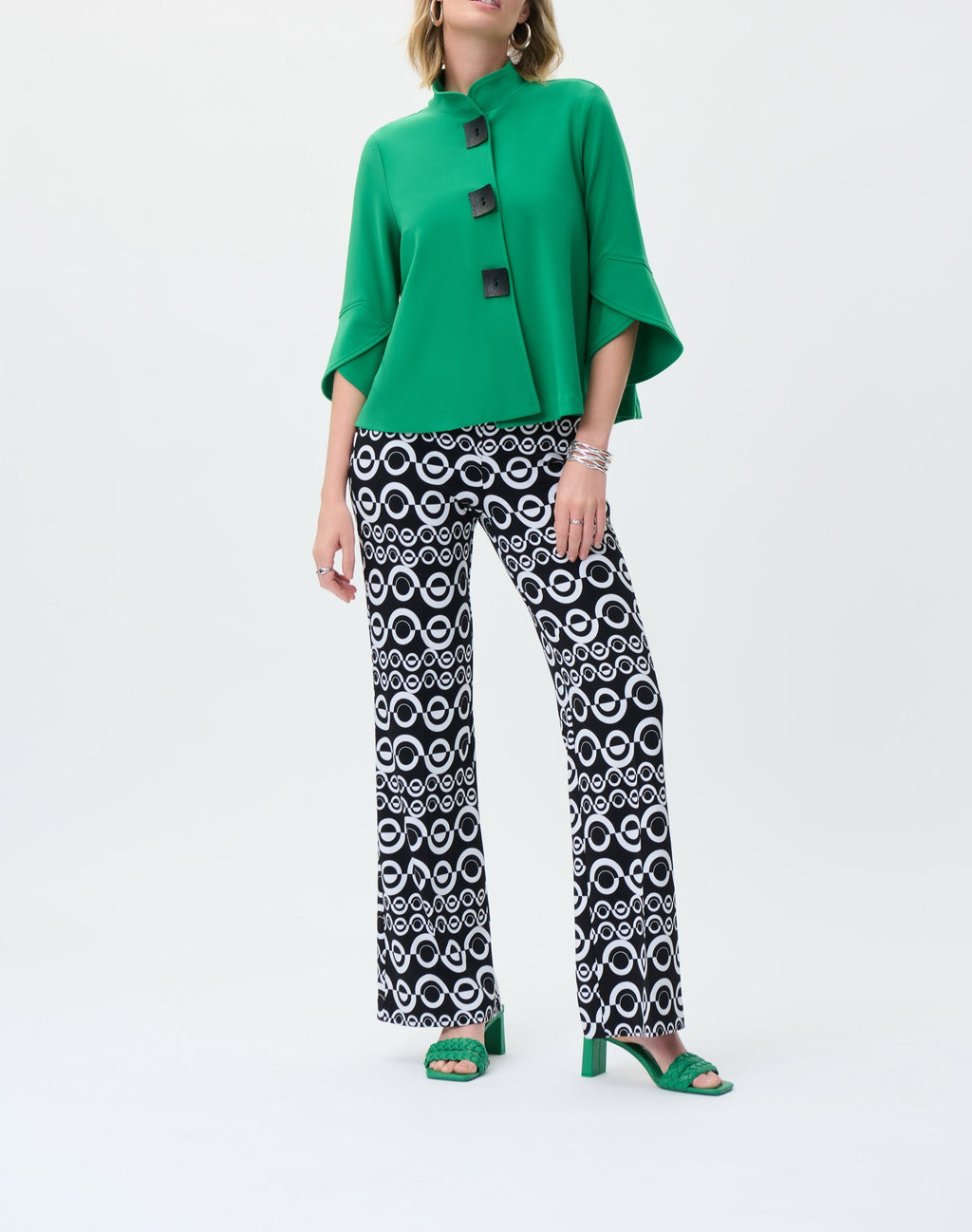 Big Button Swing Jacket | Foliage